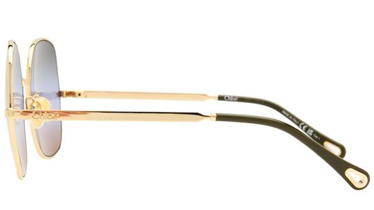 Lunettes de soleil Chloé Femme Or Rectangle CH0282S Gauche