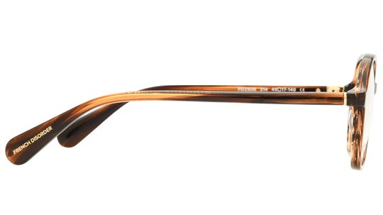 Lunettes de vue French Disorder Femme Marron Carré Fd2506 Droite