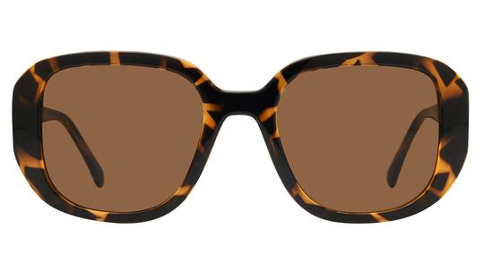 Lunettes de soleil Alternance Femme Écaille Rectangle Alt25214 Face