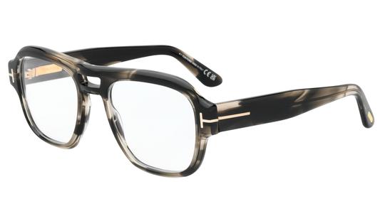 Lunettes de vue Tom Ford Homme Écaille Aviateur FT6085-B Trois-Quart