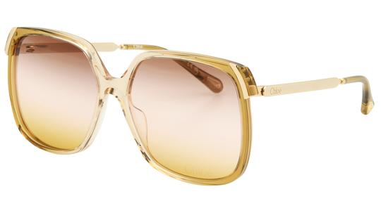 Lunettes de soleil Chloé Femme Marron Angulaire ch0286s Trois-Quart