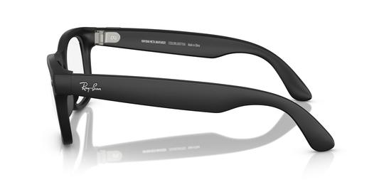 Lunettes de soleil Ray-Ban Meta Mixte Noir Carré RW4008 Trois-Quart