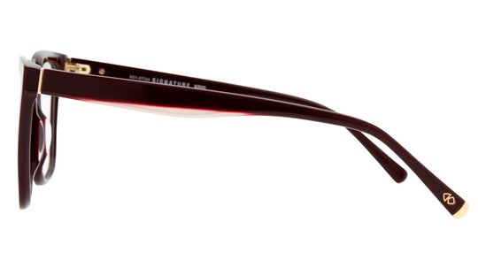 Lunettes de vue Signature Krys Femme Rouge Carré Ml2407 Gauche