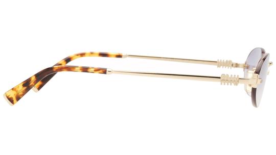 Lunettes de soleil Miu Miu Femme Or Ovale Mu Droite