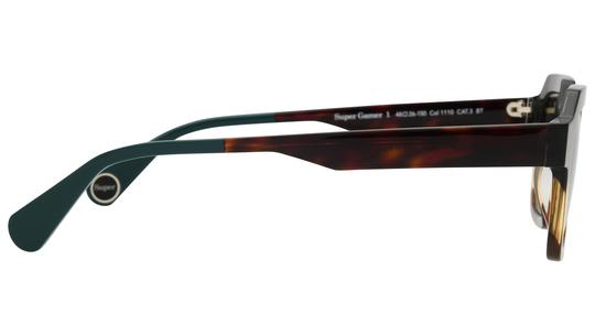 Lunettes de soleil WOOW Homme Gris Rectangle Supergamer Droite