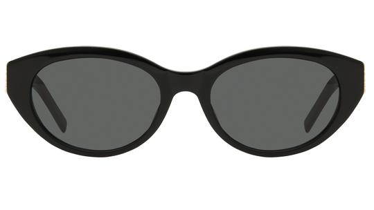 Lunettes de soleil Saint Laurent Femme Noir Ronde slm148 Face