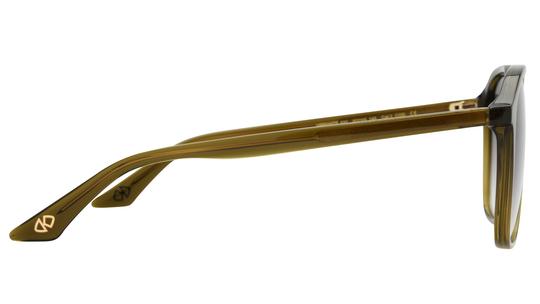 Lunettes de soleil Signature Krys Femme Vert Oversize Vibrante Droite