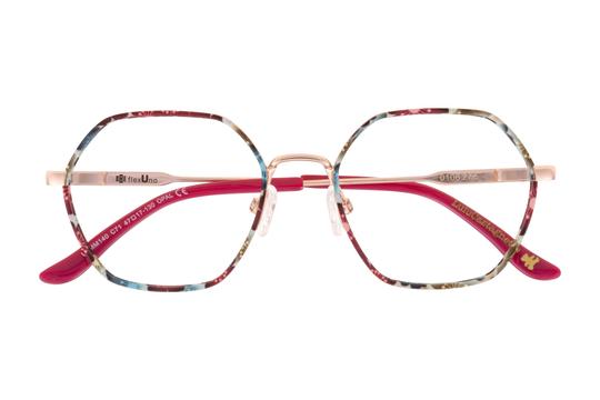 Lunettes de vue Lulu Castagnette  Rose Wayfarer LEMM140C71 Face