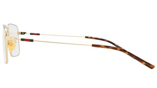 Lunettes de vue Gucci Homme Or Rectangle Gg2098O Gauche