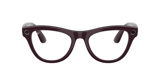 Lunettes de soleil Ray-Ban Meta Mixte Violet Papillon Rw4014 Face