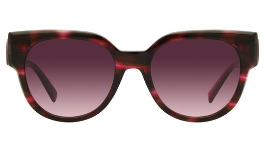 Lunettes de soleil Longchamp Femme Marron Ronde lo779s Face