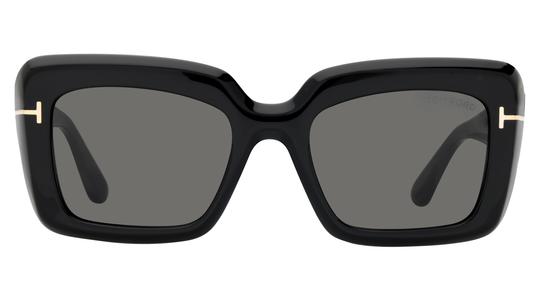 Lunettes de soleil Tom Ford Femme Noir Rectangle FT1318 Face