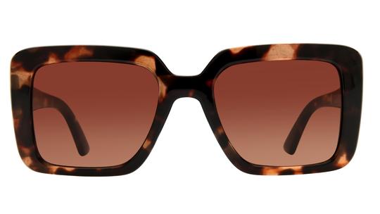 Lunettes de soleil Signature Krys Femme Écaille Rectangle Skj2503-A Face