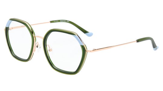 Lunettes de vue Signature Krys Femme Vert Carré Kis2405 Trois-Quart