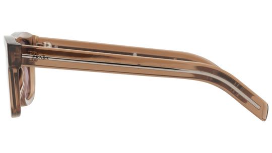 Lunettes de soleil Prada Homme Gris Rectangle pr Gauche