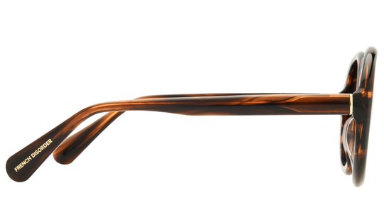 Lunettes de soleil French Disorder Femme Marron Ovale Fd2505/S Droite