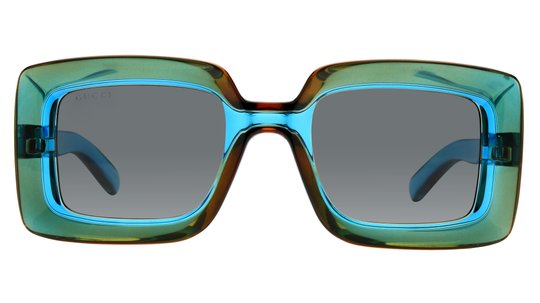 Lunettes de soleil Gucci Femme Bleu Carré Gg1718S Face