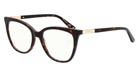 Lunettes de vue Guess Femme Écaille Carré GU50197 Trois-Quart