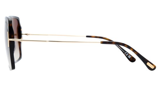 Lunettes de soleil Tom Ford Femme Écaille Papillonnante Ft1039 Gauche