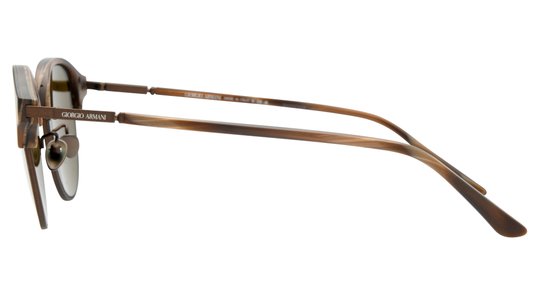 Lunettes de soleil Giorgio Armani Homme Marron Pantos Ar8215 Gauche