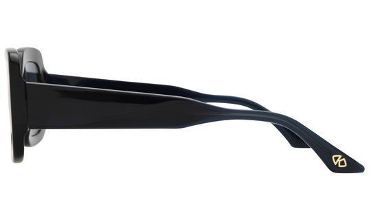 Lunettes de soleil Signature Krys Femme Bleu Rectangle radieuse Gauche