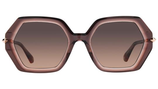 Lunettes de soleil ba&sh Femme Rose Carré lucile01 Face