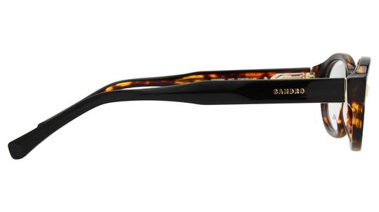 Lunettes de vue Sandro Femme Noir Ronde SD2084 Droite