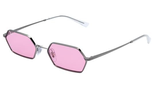 Lunettes de soleil Ray-Ban Mixte Gris Rectangle RB3728 Trois-Quart