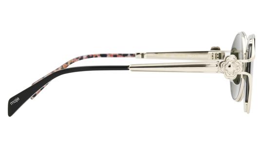 Lunettes de soleil Maje Femme Argent Ovale MJ7037 Droite