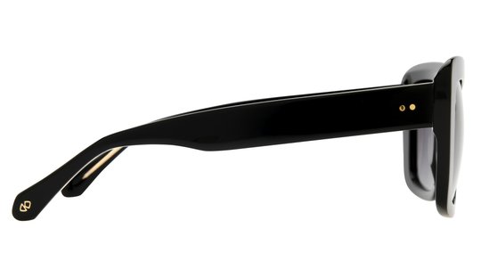 Lunettes de soleil Signature Krys Femme Noir Rectangle Skj2525-F Droite