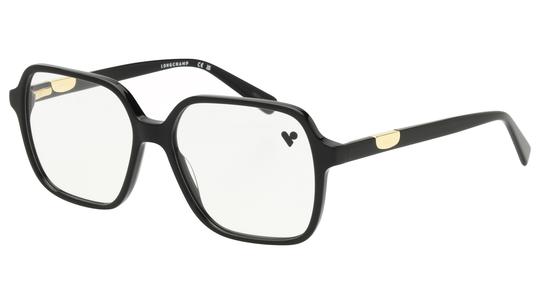 Lunettes de vue Longchamp Femme Noir Carré Lo2810 Trois-Quart