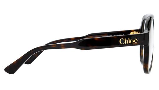 Lunettes de vue Chloé Femme Écaille Aviateur CH0339O Droite