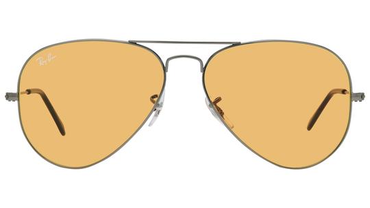 Lunettes de soleil Ray-Ban Mixte Gris Aviateur RB3025 Face