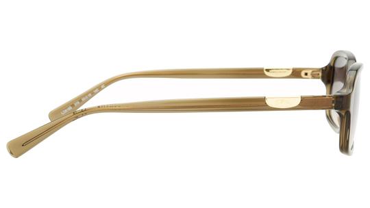 Lunettes de soleil Longchamp Femme Vert Rectangle Lo818S Droite