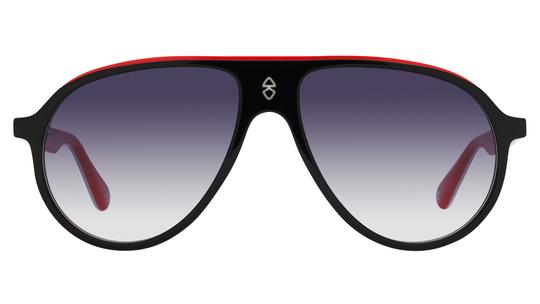 Lunettes de soleil Signature Krys Homme Noir Aviateur Brad Face