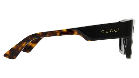 Lunettes de soleil Gucci Homme Noir Rectangle GG1668S Droite