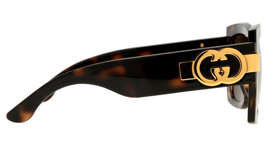 Lunettes de soleil Gucci Femme Écaille Carré Gg1688S Droite