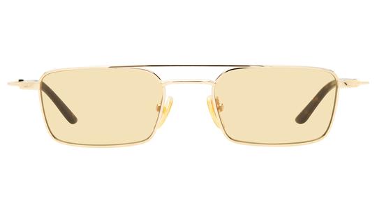 Lunettes de soleil Gucci Mixte Or Rectangle Gg2258S Face