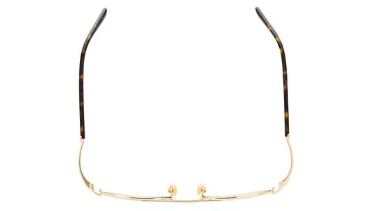 Lunettes de soleil Gucci Mixte Or Rectangle Gg2258S Dessus
