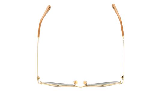 Lunettes de soleil Chloé Femme Or Ronde Ch0281S Dessus