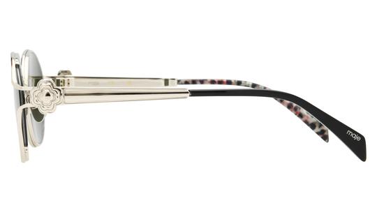 Lunettes de soleil Maje Femme Argent Ovale MJ7037 Gauche