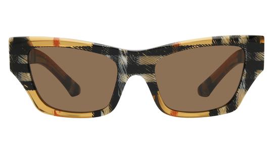Lunettes de soleil Burberry Femme Marron Papillon BE4441U Face