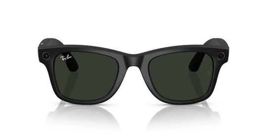 Lunettes de soleil Ray-Ban Meta Mixte Noir Carré RW4006 Gauche
