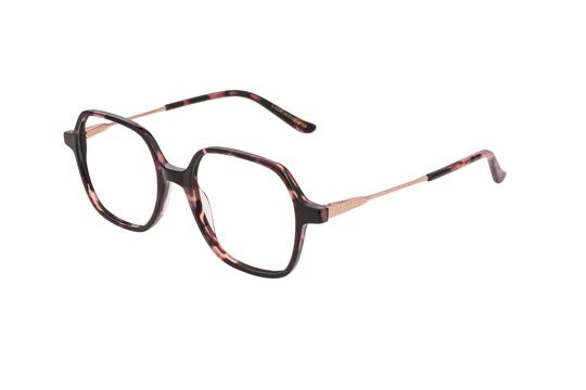 Lunettes de vue Lulu Castagnette  Rose Carré LFAM114C72 Gauche