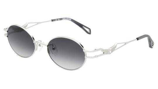 Lunettes de soleil Zadig & Voltaire Femme Argent Ovale SZV464S Trois-Quart
