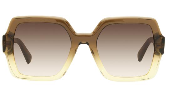 Lunettes de soleil Longchamp Femme Marron Oversize LO790S Face