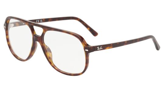 Lunettes de vue Ray-Ban Mixte Écaille Carré rx5698 Trois-Quart