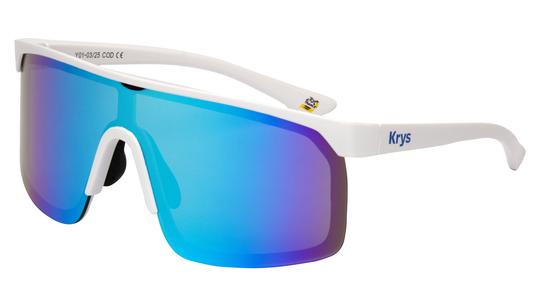 Lunettes de soleil Signature Krys Mixte Blanc Aviateur Tdf2025 Trois-Quart