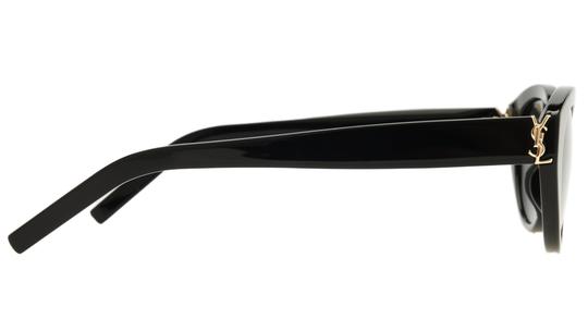 Lunettes de soleil Saint Laurent Femme Noir Ronde slm148 Droite