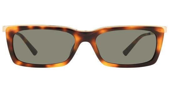 Lunettes de soleil Saint Laurent Mixte Marron Rectangle Sl766 Face